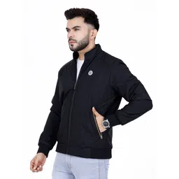 dollar Men Solid Bomber Jacket-picture-15