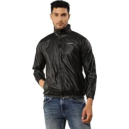 dollar Men's Polyester Solid Windcheater Jacket With Zipper Pockets-picture-19