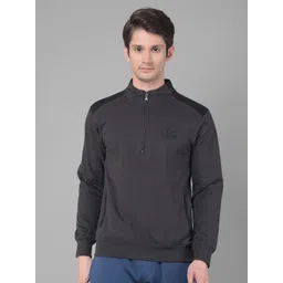 Dollar Mock Collar Cotton Sweatshirt-picture-15