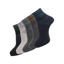 Dollar Multi Cotton Free Size Printed Socks - Pack of 5-picture-22