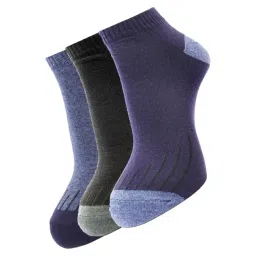 Dollar Multi Cotton Free Size Self Pattern Socks - Pack of 3-picture-47
