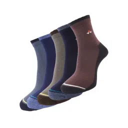 Dollar Multi Cotton Free Size Self Pattern Socks - Pack of 5-picture-34