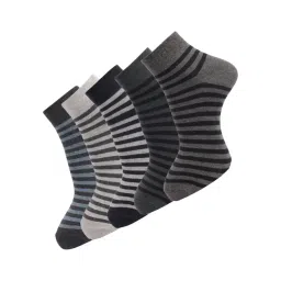 Dollar Multi Cotton Free Size Striped Socks - Pack of 5-picture-18