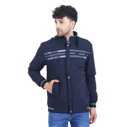 Dollar Navy Regular Fit High Neck Jacket-picture-15