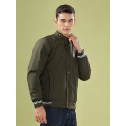 Dollar Olive Green Synthetic Regular Fit Casual Jacket-picture-27
