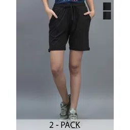 Dollar Pack of 2 Cotton Sports Shorts-picture-42