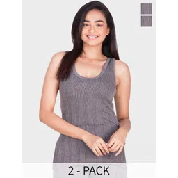 Dollar Pack Of 2 Ribbed Cotton Thermal Top-image-16