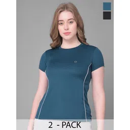 Dollar Pack Of 2 Round Neck Microfiber Anti Bacterial Sports T-shirts-picture-23