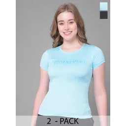 Dollar Pack Of 2 Typography Printed Round Neck Sports T-shirts-picture-44