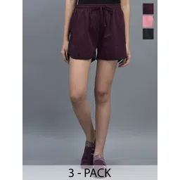 Dollar Pack of 3 Cotton Sports Shorts-image-28