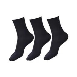 DOLLAR Pack Of 3 Solid School Socks - Black-picture-17