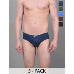Dollar Pack Of 5 Assorted Basic Briefs MLHBR-01-S-AST4-PO5-image-11