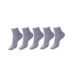 DOLLAR Pack Of 5 Solid School Socks - Grey-picture-35