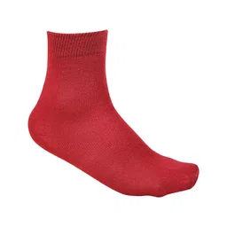 DOLLAR Pack Of 5 Solid School Socks - Maroon image 4