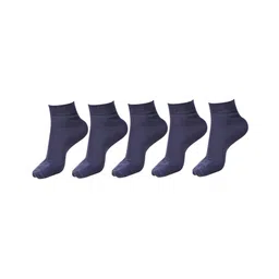 DOLLAR Pack Of 5 Solid School Socks - Navy Blue-picture-24