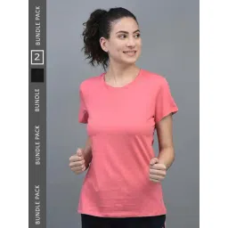 Dollar Pink & Black Cotton Sports T-Shirt - Pack Of 2-picture-36