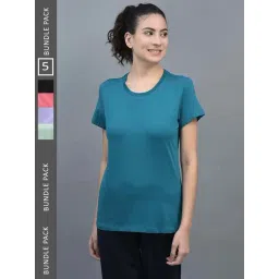 Dollar Pink & Green Cotton Sports T-Shirt - Pack Of 5-picture-25