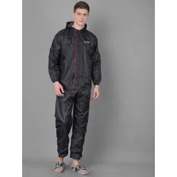Dollar Rainguard Men's PVC Full Sleeve Solid Reversible Raincoat Set Solid, Self Design Men Rain Suit-picture-29