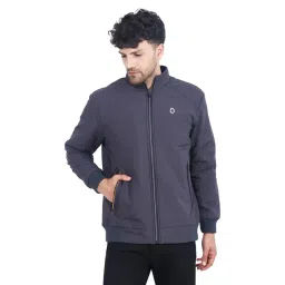 Dollar Slate Grey Regular Fit High Neck Jacket-picture-11