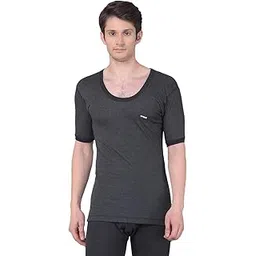 dollar Ultra Thermal Round Neck Half Sleeve Top for Men Black-picture-46