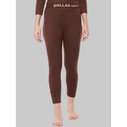 Dollar Women Brown Solid Cotton Thermal Bottoms-picture-28