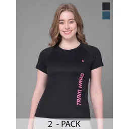 Dollar Women Pack of 2 Microfiber Anti Bacterial Sports T-Shirts-picture-20