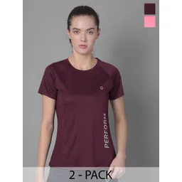 Dollar Women Pack of 2 Microfiber Anti Bacterial Sports T-Shirts-picture-21