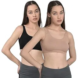 dollar Women's Cotton Blend Non-Padded Wire Free Modern Sports Bra-picture-55