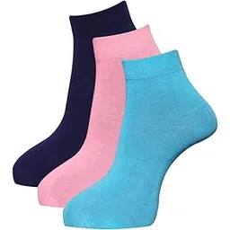dollar Women's Ultra Woolen Socks 3 Pairs Solid Ankle Length Socks For Women's, Multicolor, Pack Of 3, Free Size-picture-11