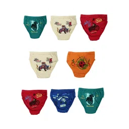 Dollar Kids Care Boys Pack Of 8 Printed Anti Bacterial Cotton Briefs MKKB-001-PO8-ASST1-picture-14