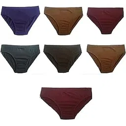 Lehar Plain Cotton Panty Multi Colour Pack of 7 (Size :110 cm)-image-11