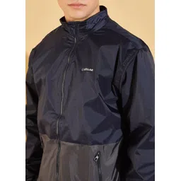 Dollar Lightweight Open Front Colorblock Men Wind Cheater image 4