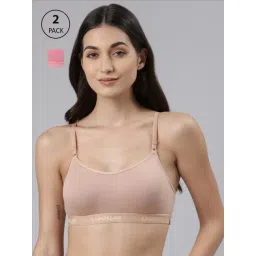 Dollar Missy Beige & Pink Cotton Seamless Bra - Pack Of 2-picture-41