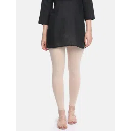 Dollar Missy Beige Cotton Leggings image 1