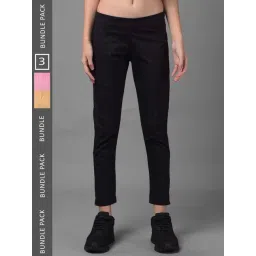 Dollar Missy Black & Pink Cotton Pants - Pack Of 3-picture-10