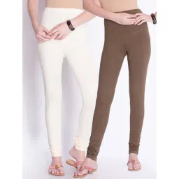 Dollar Missy Brown & Cream Cotton Leggings - Pack of 2-picture-29