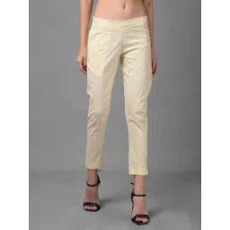 Dollar Missy Cream Cotton Stretch Pants image 1