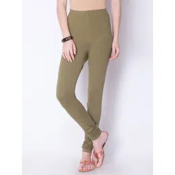 Dollar Missy Mehandi Green Cotton Leggings-picture-14
