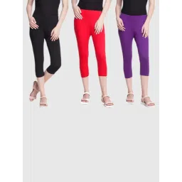 Dollar Missy Multi Skinny Fit Capris (Pack of 3)-picture-42