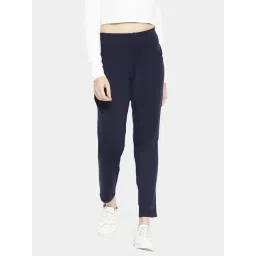 Dollar Missy Navy  Slim Fit Elasticated Trousers-picture-43