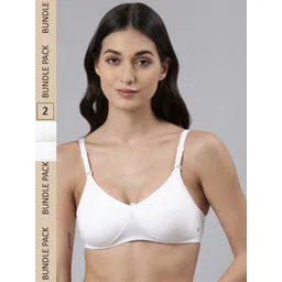 Dollar Missy Pack of 2 Lightly Padded Non-Wired Anti Microbial Cotton T-shirt Bra-picture-40