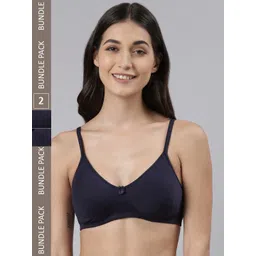 Dollar Missy Pack of 2 Wire-Free Support Bras DTS-2151-R3-NVY-PO2-picture-36