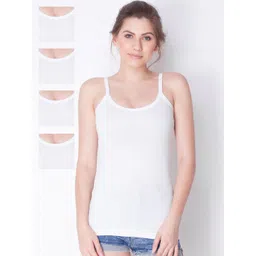 Dollar Missy Pack of 5  Combed Cotton Camisole-picture-19