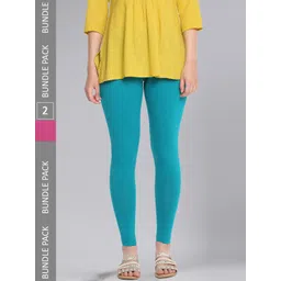 Dollar Missy Women Pack Of 2 Moisture Absorbent Slim-Fit Ankle-Length Leggings-picture-21