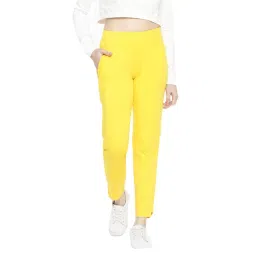 Dollar Missy Yellow Elasticated Trousers-picture-41