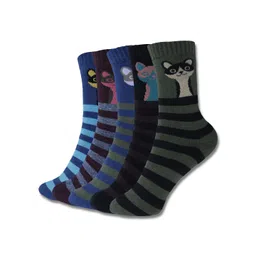 Dollar Socks Kids Pack Of 5 Assorted Cotton Calf-Length Socks-picture-35