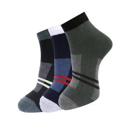 Dollar Socks Men Pack Of 3 Assorted Ankle-Length Cotton Socks-picture-18
