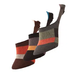 Dollar Socks Men Pack of 3 Assorted Shoe Liners Cotton Socks-picture-18