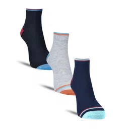 Dollar Socks Men Pack of 3 Colourblocked Cotton Above Ankle-Length Socks-picture-15