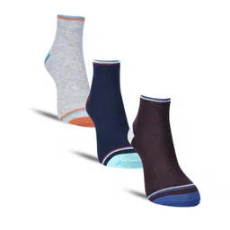 Dollar Socks Men Pack Of 3 Cotton Ankle-Length Socks-picture-37